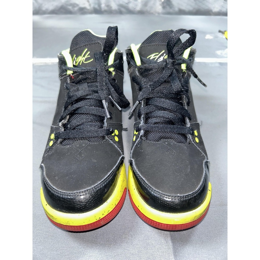 Jordan Flight Shoes Youth Size 5.5Y Black Yellow Red Basketball Kids 599606-012